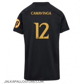 Real Madrid Eduardo Camavinga #12 Kolmaspaita Naisten 2023-24 Lyhythihainen